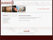 Tablet Screenshot of burgesssales.com